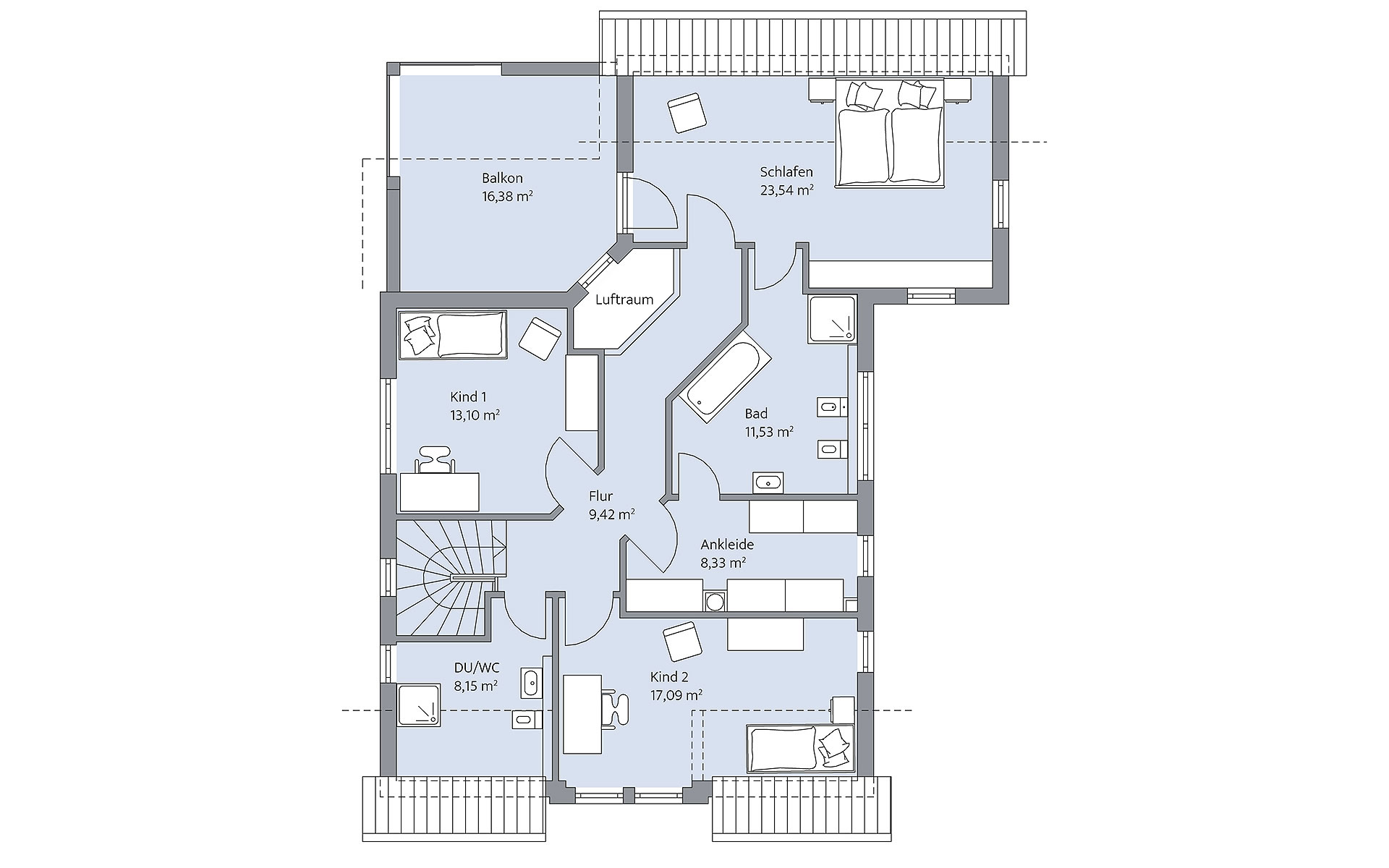 Dachgeschoss Fuchs von BAUMEISTER-HAUS Kooperation e.V.