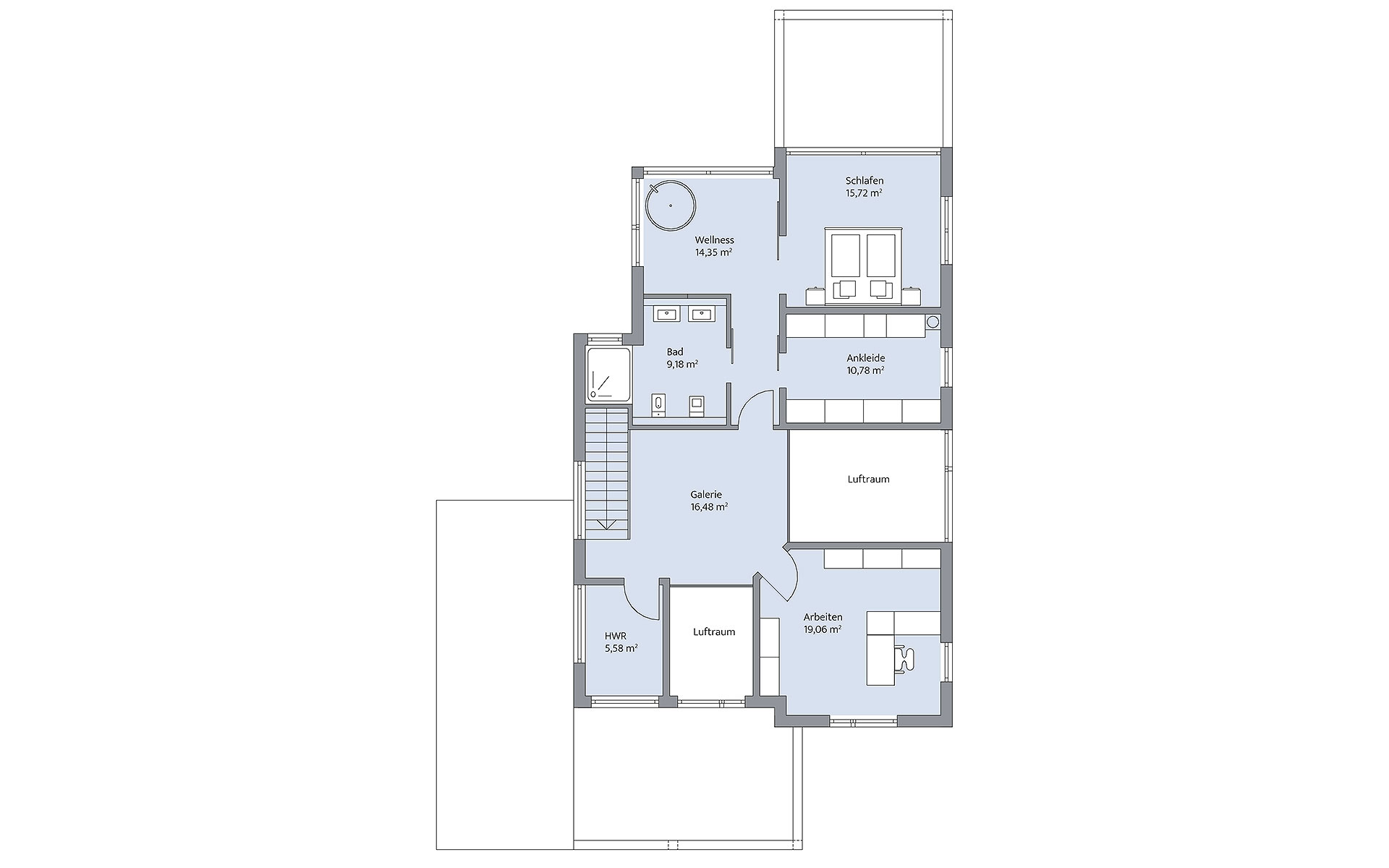 Obergeschoss Hildebrand von BAUMEISTER-HAUS Kooperation e.V.
