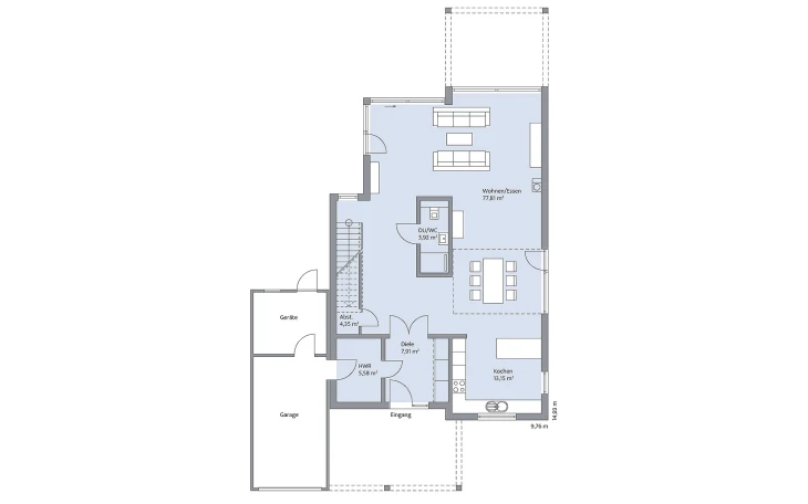 BAUMEISTER-HAUS - Musterhaus Hildebrand Erdgeschoss