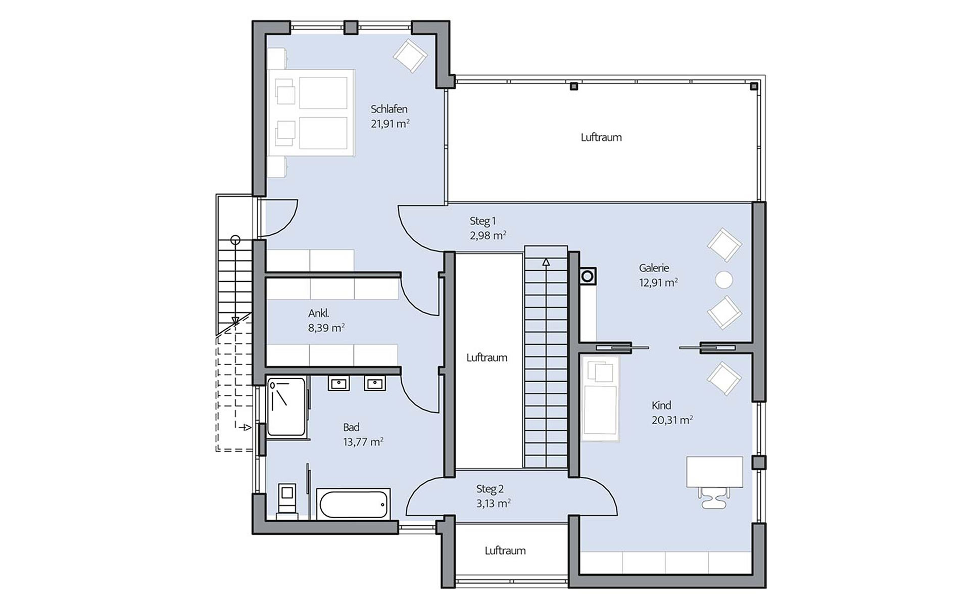 Obergeschoss Jonas von BAUMEISTER-HAUS Kooperation e.V.