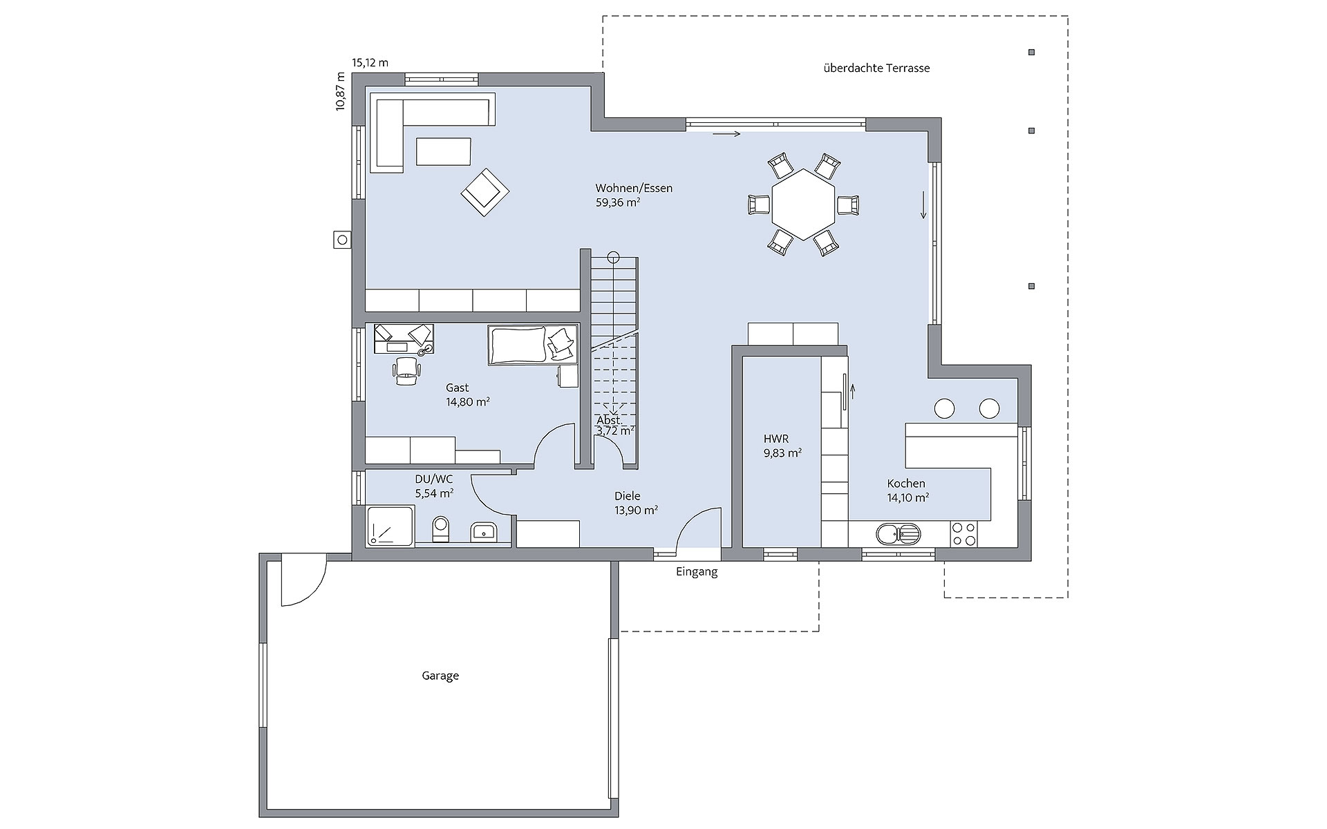 Erdgeschoss Lehmann von BAUMEISTER-HAUS Kooperation e.V.