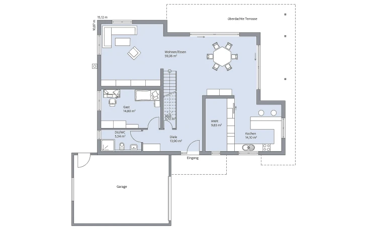 BAUMEISTER-HAUS - Musterhaus Lehmann Erdgeschoss