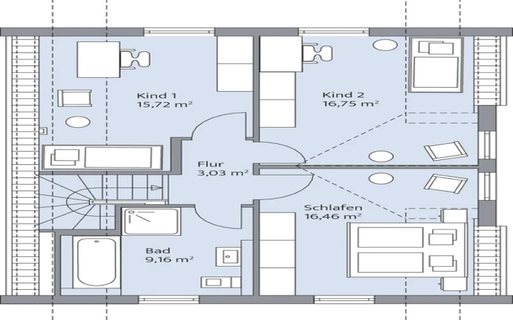 BAUMEISTER-HAUS - Musterhaus Preuß Dachgeschoss