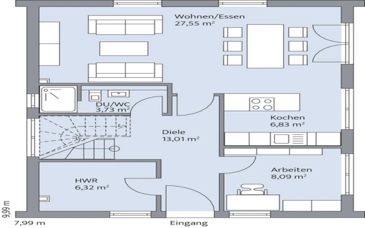 BAUMEISTER-HAUS - Musterhaus Preuß Erdgeschoss