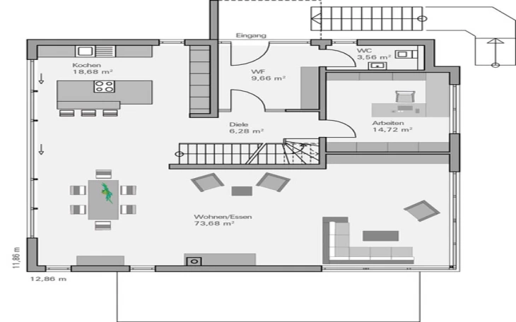 BAUMEISTER-HAUS - Musterhaus Quandt Erdgeschoss