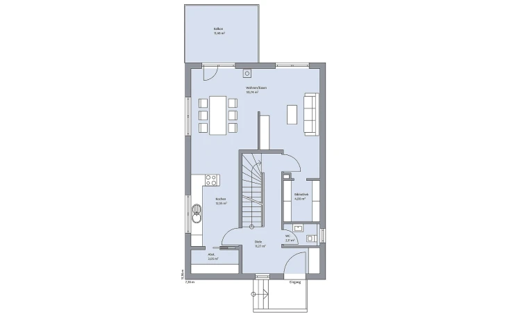 BAUMEISTER-HAUS - Musterhaus Querfeld Erdgeschoss