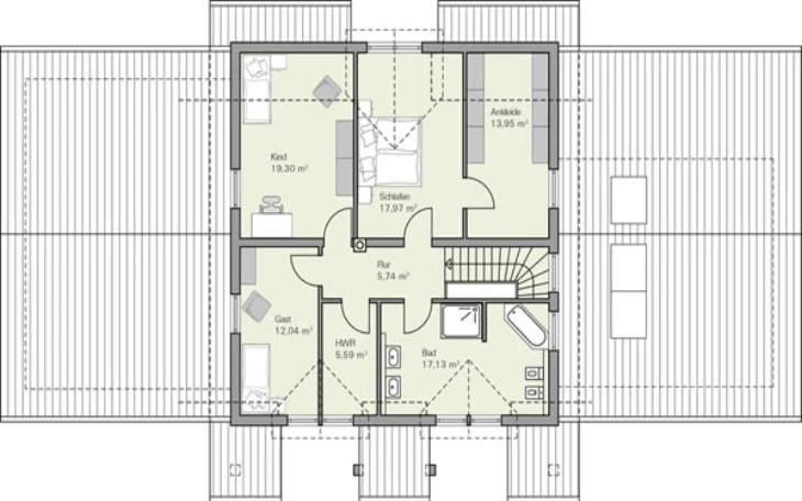 BAUMEISTER-HAUS - Musterhaus Ungermann Dachgeschoss