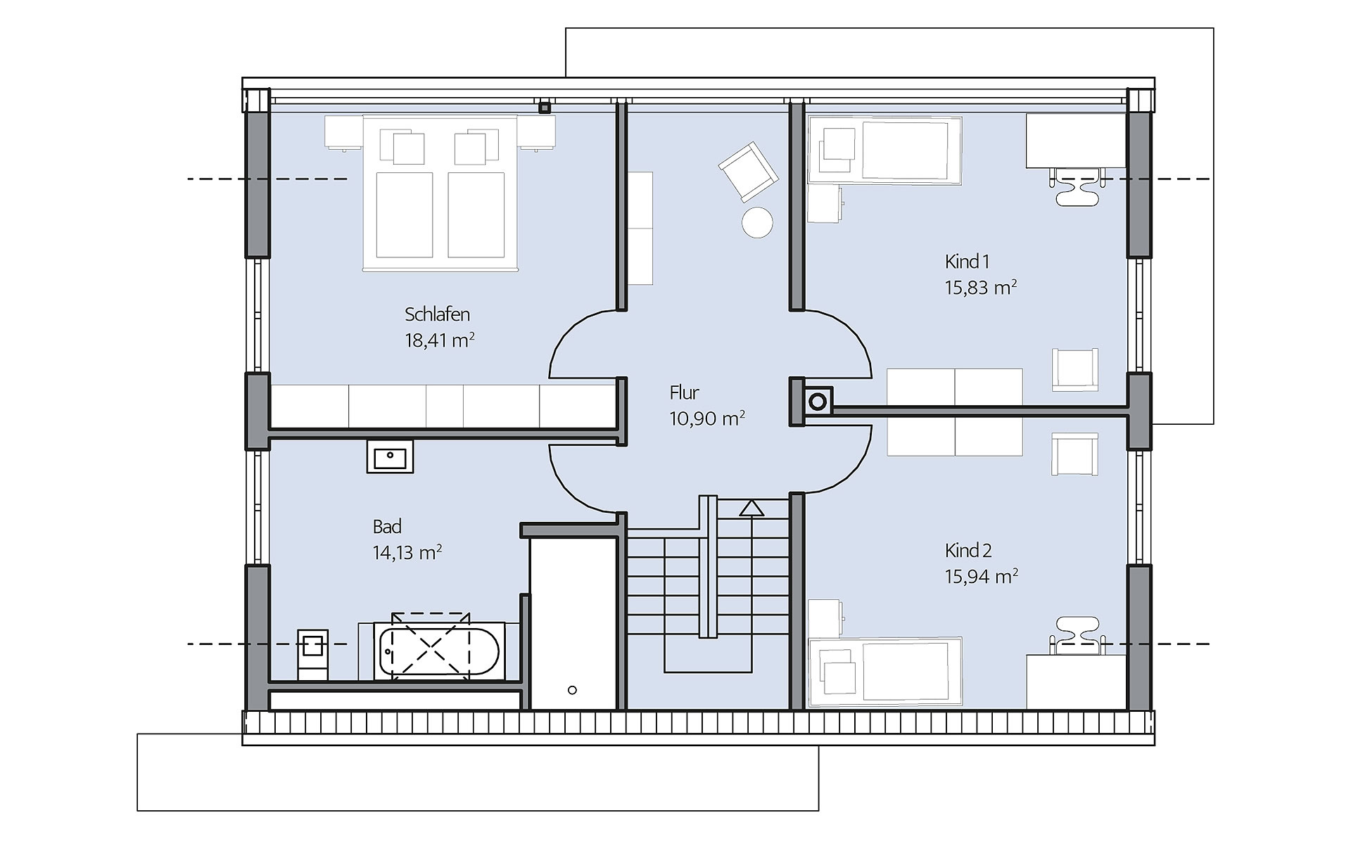 Dachgeschoss Vettel von BAUMEISTER-HAUS Kooperation e.V.