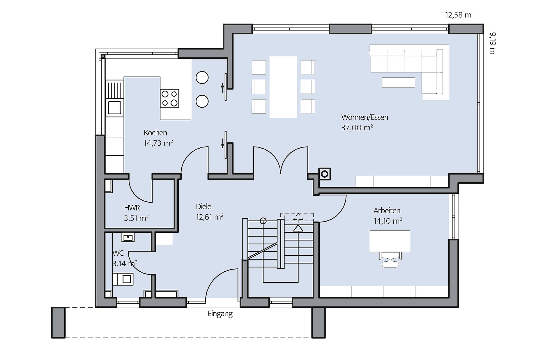 Erdgeschoss Vettel von BAUMEISTER-HAUS Kooperation e.V.