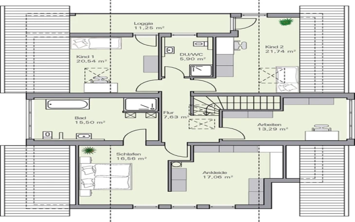 BAUMEISTER-HAUS - Musterhaus Volkmann Dachgeschoss