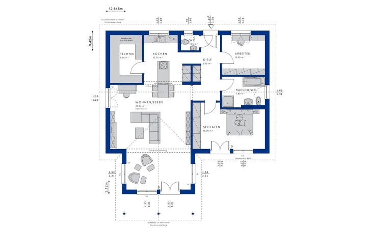 Bien-Zenker - Musterhaus AMBIENCE 100 V2 Erdgeschoss