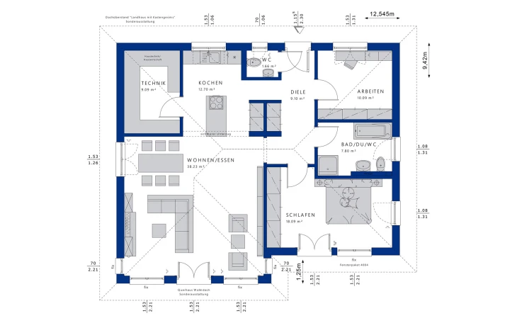 Bien-Zenker - Musterhaus AMBIENCE 100 V3 Erdgeschoss