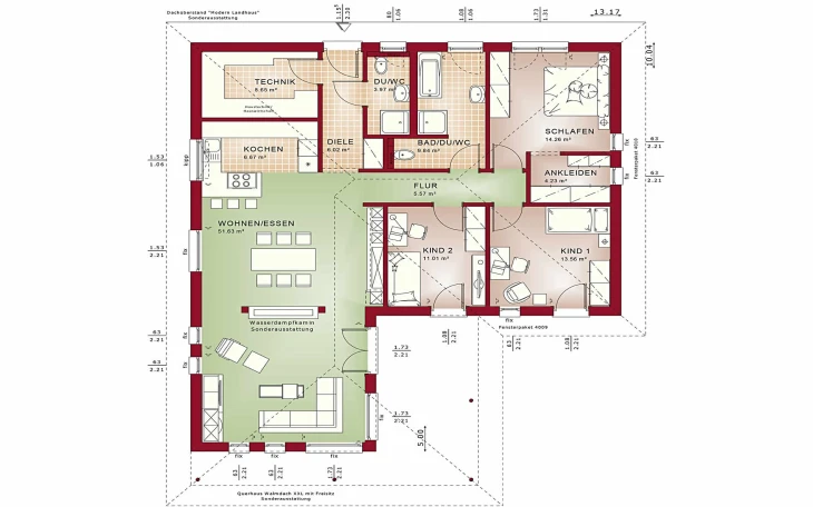 Bien-Zenker - Musterhaus Ambience 110 V3 Erdgeschoss