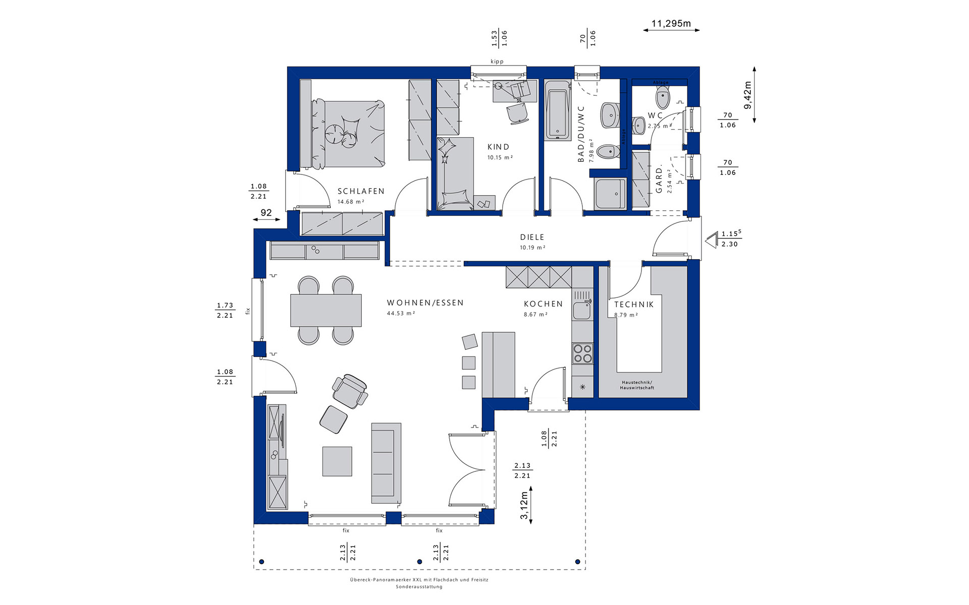 Erdgeschoss AMBIENCE 88 V4 von Bien-Zenker GmbH