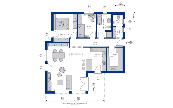 Bien-Zenker - Musterhaus AMBIENCE 88 V4 Erdgeschoss