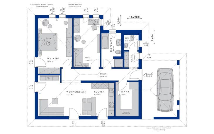 Bien-Zenker - Musterhaus AMBIENCE 88 V3 Erdgeschoss