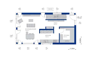 Grundriss Familienhaus BALANCE 120 V2 von Bien-Zenker