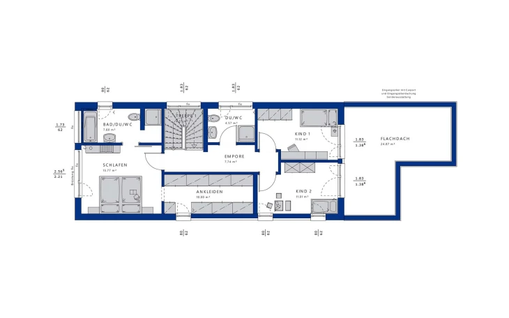 Bien-Zenker - Musterhaus BALANCE 145 V3 Obergeschoss