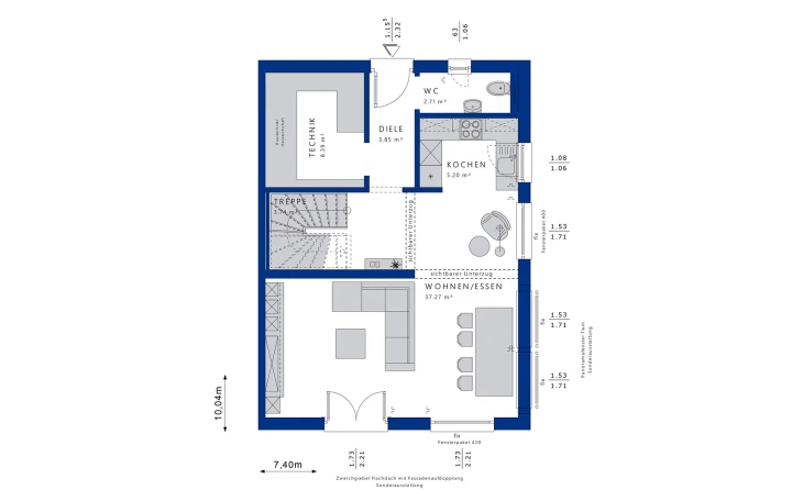 Bien-Zenker - Musterhaus CELEBRATION 122 V2 L Erdgeschoss