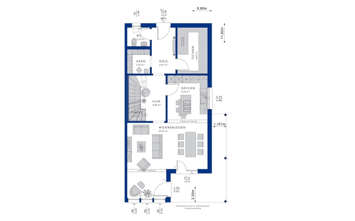Bien-Zenker - Musterhaus CELEBRATION 135 V3 L Erdgeschoss