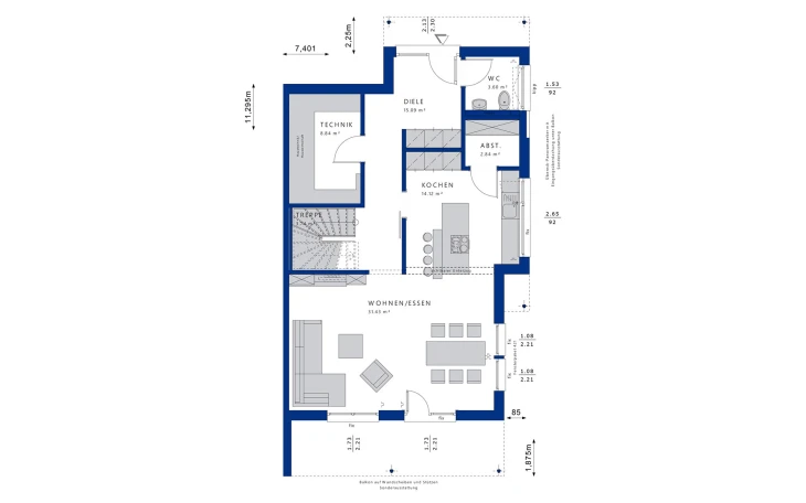Bien-Zenker - Musterhaus CELEBRATION 139 V5 XL Erdgeschoss