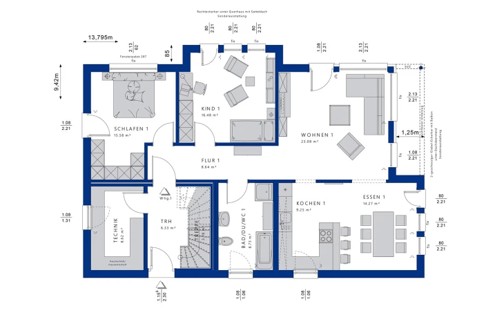 Bien-Zenker - Musterhaus CELEBRATION 211 V2 Erdgeschoss