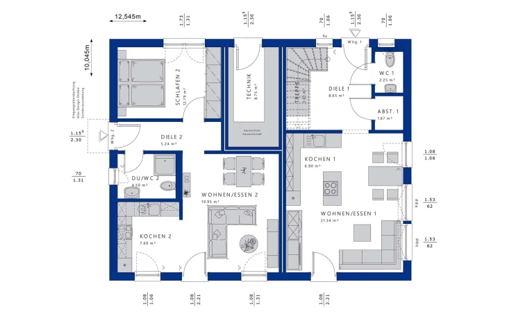 Bien-Zenker - Musterhaus CELEBRATION 207 V4 Erdgeschoss