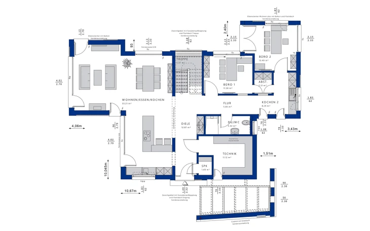 Bien-Zenker - Musterhaus CONCEPT-M 154 Hannover Erdgeschoss