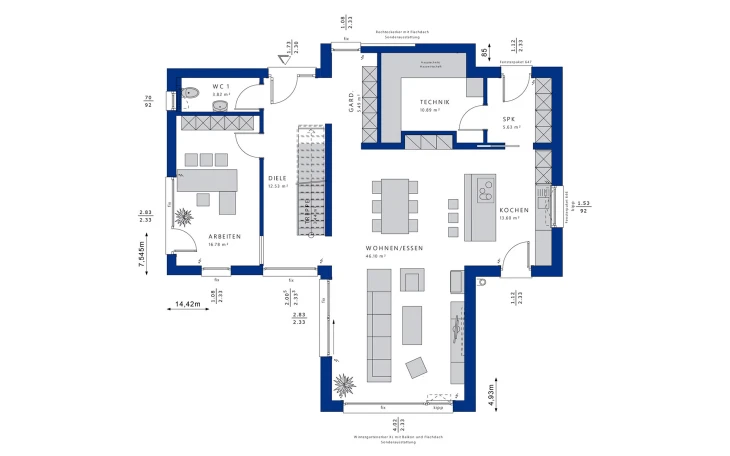 Bien-Zenker - Musterhaus CONCEPT-M 170 Villingen-Schwenningen Erdgeschoss