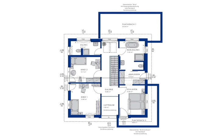 Bien-Zenker - Musterhaus CONCEPT-M 169 Fellbach Dachgeschoss