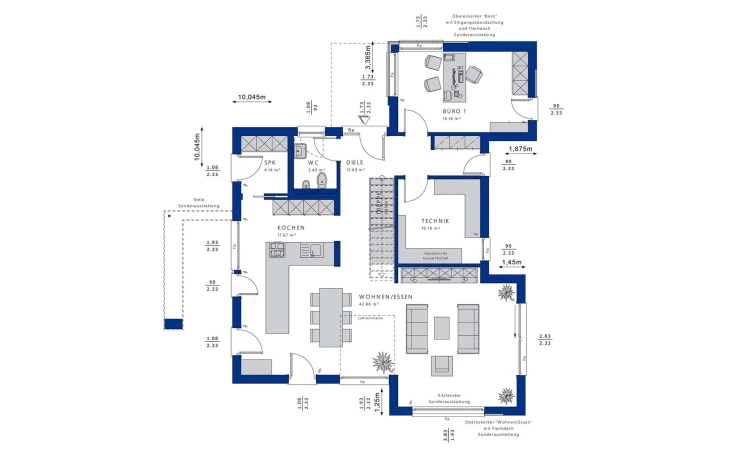 Bien-Zenker - Musterhaus CONCEPT-M 169 Fellbach Erdgeschoss