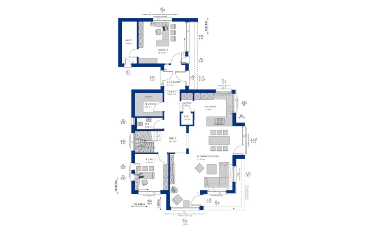 Bien-Zenker - Musterhaus CONCEPT-M 166 Erfurt Erdgeschoss