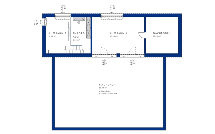 Bien-Zenker - Musterhaus CONCEPT-M 198 Mülheim-Kärlich Dachgeschoss