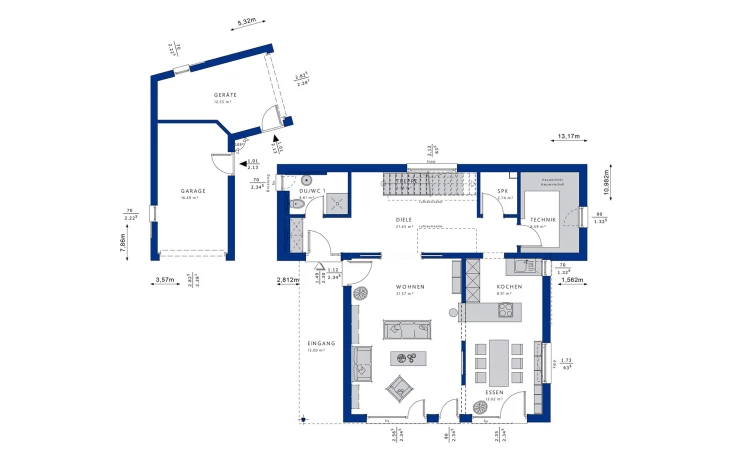 Bien-Zenker - Musterhaus CONCEPT-M 198 Mülheim-Kärlich Erdgeschoss