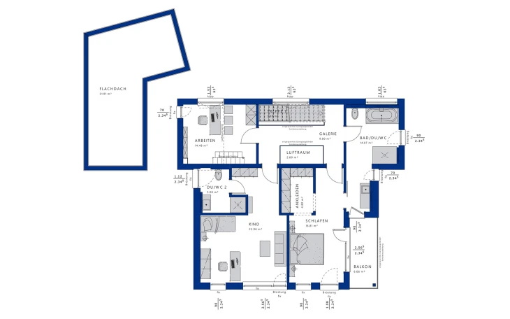 Bien-Zenker - Musterhaus CONCEPT-M 198 Mülheim-Kärlich Obergeschoss