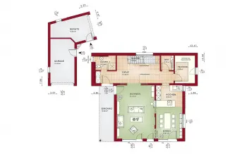 Grundriss Flachdach CONCEPT-M 198 Mülheim-Kaärlich von Bien-Zenker