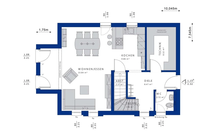 Bien-Zenker - Musterhaus EDITION 120 V2 Erdgeschoss