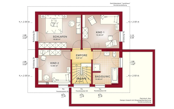 Bien-Zenker - Musterhaus EDITION 1 V2 Dachgeschoss