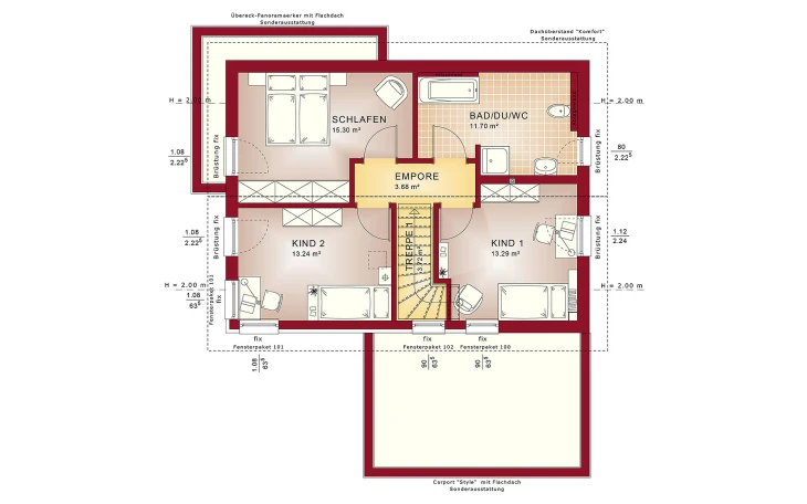 Bien-Zenker - Musterhaus EDITION 3 V3 Dachgeschoss