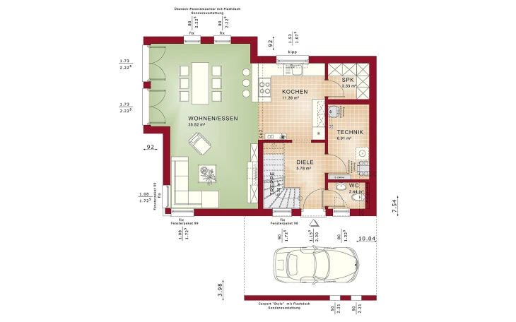Bien-Zenker - Musterhaus EDITION 3 V3 Erdgeschoss