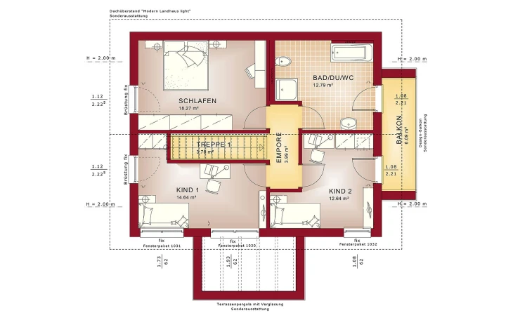 Bien-Zenker - Musterhaus EVOLUTION 134 V4 Dachgeschoss