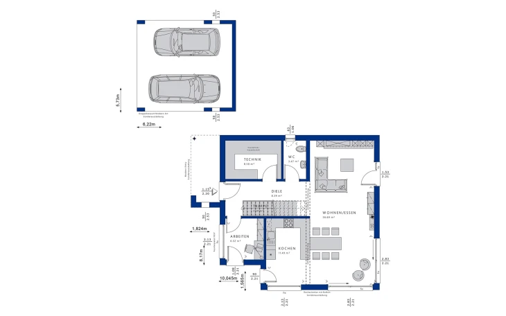 Bien-Zenker - Musterhaus EVOLUTION 134 V5 Erdgeschoss