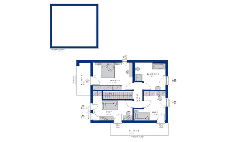 Bien-Zenker - Musterhaus EVOLUTION 134 V5 Obergeschoss