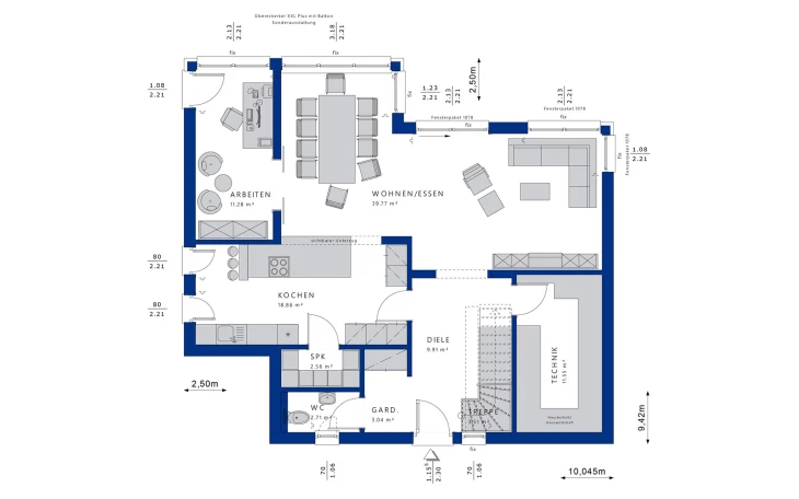 Bien-Zenker - Musterhaus EVOLUTION 154 V4 Erdgeschoss