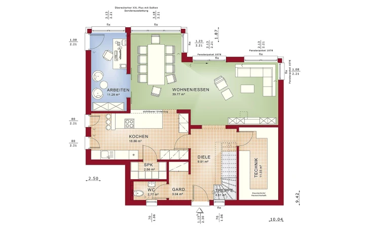 Bien-Zenker - Musterhaus EVOLUTION 154 V4 Erdgeschoss