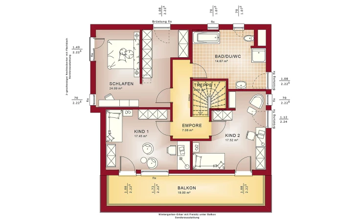 Bien-Zenker - Musterhaus FANTASTIC 163 V8 Obergeschoss