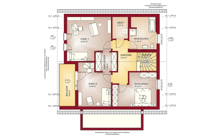 Bien-Zenker - Musterhaus FANTASTIC 165 V3 Dachgeschoss