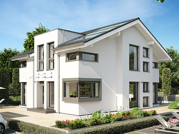 Musterhaus Wohnbeispiele Grundrisse Aller Haustypen Hausbau