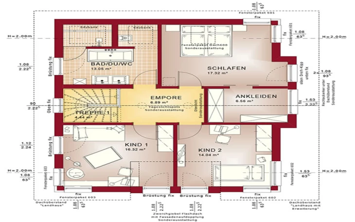 Bien-Zenker - Musterhaus Concept-M 152 Dachgeschoss