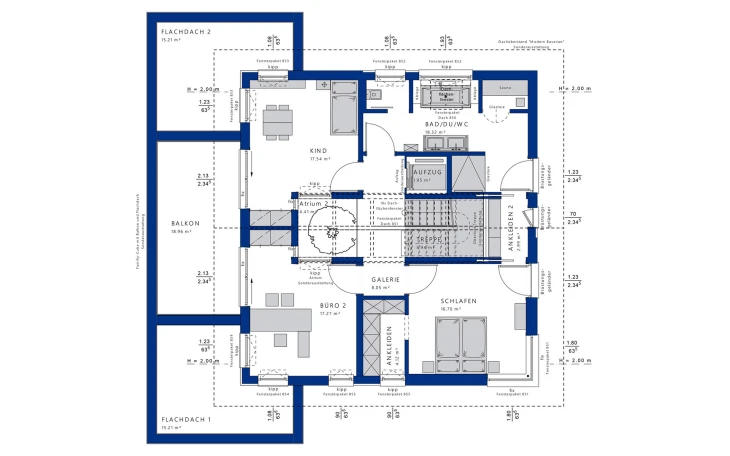 Bien-Zenker - Musterhaus CONCEPT-M 210 Günzburg Dachgeschoss